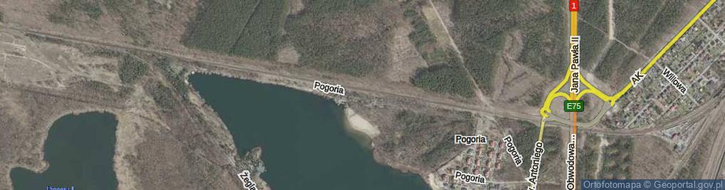 Zdjęcie satelitarne Pogoria ul.